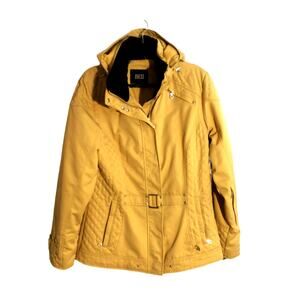 Nils Women's Golden Yellow Hooded Ski Jacket sz 12